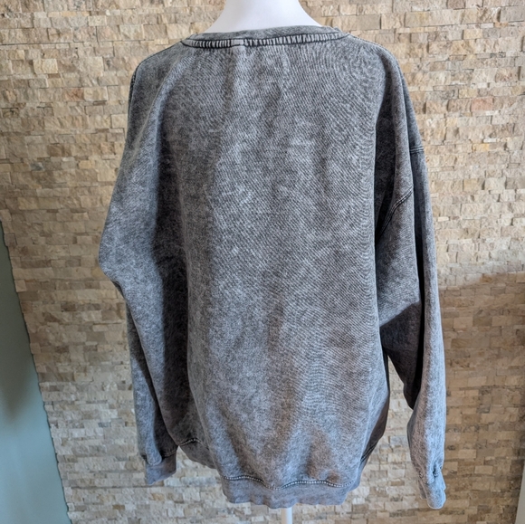 US Vintage Acid Wash Gray San Diego Graphic Men's Crewneck Sweatshirt XXL Grunge - Picture 13 of 13